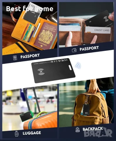 Карта за проследяване на портфейл, тънка Bluetooth тракерка, работи с Apple Find My (само за iOS), снимка 8 - Друга електроника - 55858956