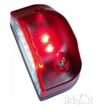 LED плафон за регистрационен номер 12-24V червен