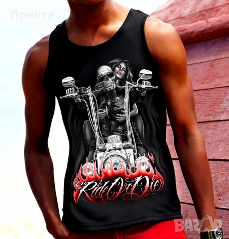 Безплатна доставка,Рокерски тениски с мотори, снимка 6 - Тениски - 30746067