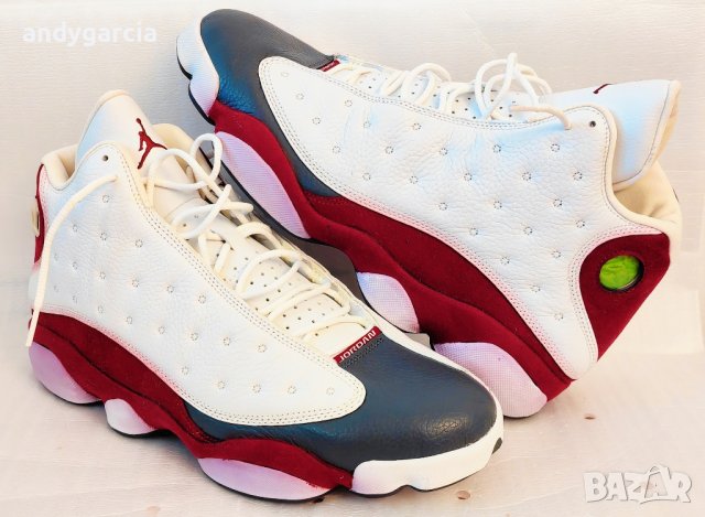 Nike Air Jordan 13 XIII Retro 2005 GREY TOE White Red Flint чисто нови 46ти номер 30см стелка, снимка 2 - Маратонки - 40582352