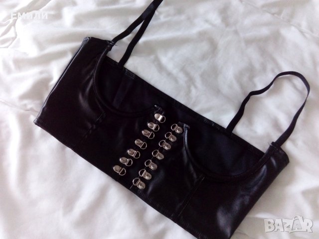 Кожен харнес корсет колан с връзки и презрамки р-р M/L, снимка 13 - Корсети, бюстиета, топове - 42729595