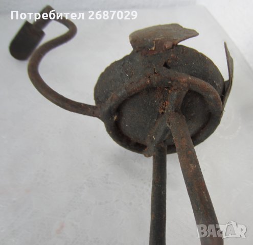 Свещници: Свещник  Щраус 30 см Статуетка от старо желязо, снимка 6 - Статуетки - 31622777