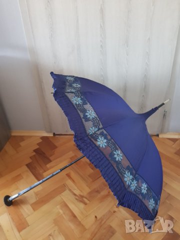 Стар дамски чадър за слънце ,края на 19 век, снимка 8 - Антикварни и старинни предмети - 30091042