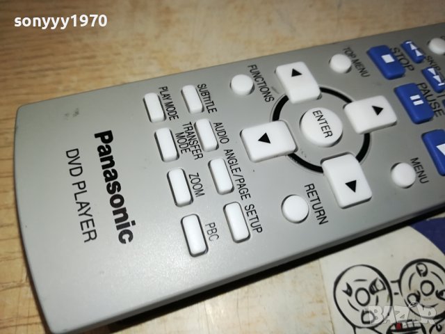 PANASONIC DVD VIDEO TV REMOTE 1110231930, снимка 6 - Дистанционни - 42526065