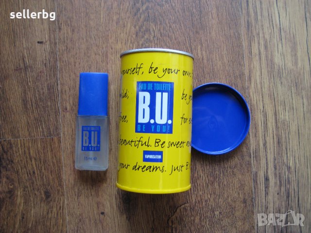 Кутия от парфюм B.U. метална с шишенце, снимка 1 - Колекции - 27967399