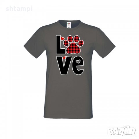 Мъжка тениска Свети Валентин Love Dog Paw, снимка 4 - Тениски - 35649959