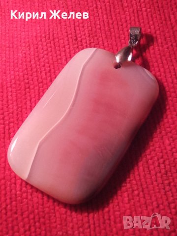 ПОЛУСКЪПОЦЕНЕН КАМЪК ГОЛЯМА ШЛИФОВАНА АРТ ПЛОЧКА МЕДАЛЬОН ПЕНДАНТ БИЖУ 7276