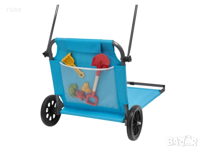 НОВ! Сгъваем шезлонг със сенник и колела за транспортиране, снимка 9 - Градински мебели, декорация  - 52402721