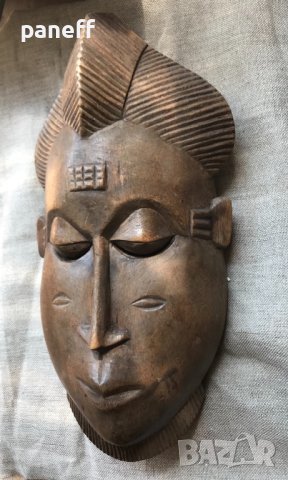 Стара африканска маска #3, снимка 3 - Антикварни и старинни предмети - 42344109