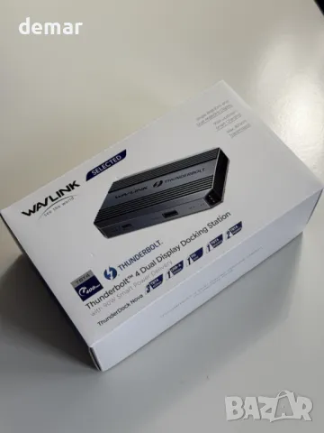 Докинг станция Thunderbolt 4, WAVLINK USB C хъб с двоен 4K@60Hz дисплей, 100w PD, USB-A 3.2 Gen 2, снимка 11 - Кабели и адаптери - 49889973