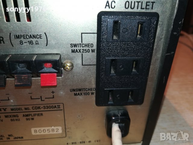 sony stereo mixing ampli-made in japan-120v/60hz, снимка 13 - Ресийвъри, усилватели, смесителни пултове - 30256581