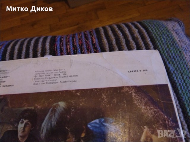 Hits of beatles Рarlophone /Югославия/1966г хитове на Бийтълс рядка голяма плоча, снимка 6 - Грамофонни плочи - 42812807