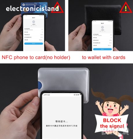 Протектор RFID предпазва дебитна и кредитни карта от открадване на данни, снимка 7 - Портфейли, портмонета - 40499481