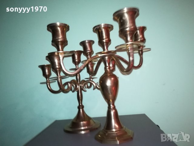 ЗЛАТНИ СВЕЩНИЦИ ВНОС ШВЕЦИЯ 2812211933, снимка 11 - Антикварни и старинни предмети - 35262216