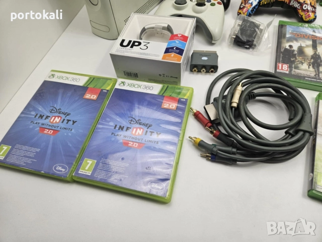 Xbox 360 конзола джойстици игри кабели, снимка 7 - Xbox конзоли - 52534426