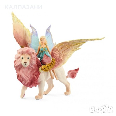 Фигурки Schleich ФЕЯ ЯЗДЕЩА КРИЛАТ ЛЪВ, снимка 1 - Фигурки - 44430916