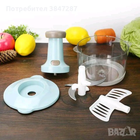 Кухненски робот, чопър с три остриета и ръчно предпазно заключване на капака , снимка 2 - Други - 42664273