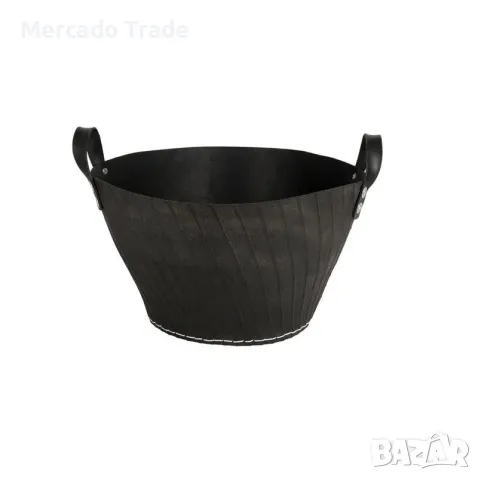 Кош за дърва Mercado Trade, За съхранение, 7л., Черен, снимка 2 - Органайзери - 48802195