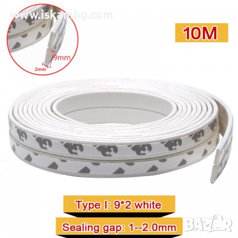 ГУМЕН УПЛЪТНИТЕЛ D-ПРОФИЛ 10 M ЗА ПРОЗОРЦИ И ВРАТИ БЯЛ И КАФЯВ - код 3753, снимка 3 - Други стоки за дома - 38121504