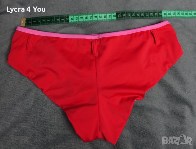 Нов червен бански полу-боксер/бразилиана С/М размер, снимка 2 - Бански костюми - 37195811