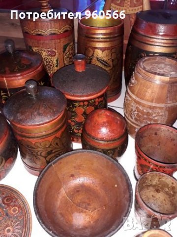 Руски дървени съдове, снимка 2 - Декорация за дома - 34028592