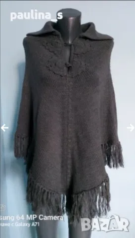 Три броя / Марково пончо с яка и копчета "art. 9", "Yessica" и "by Nora" , снимка 12 - Шалове - 44459185