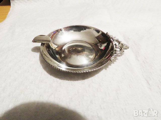 Старинен сребърен пепелник - стар внос от Щатите - прекрасен за подарък на любим човек сребро