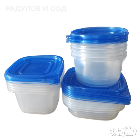 Комплект контейнери за храна 15 кутии / 79889, снимка 3 - Кутии за съхранение - 44601303