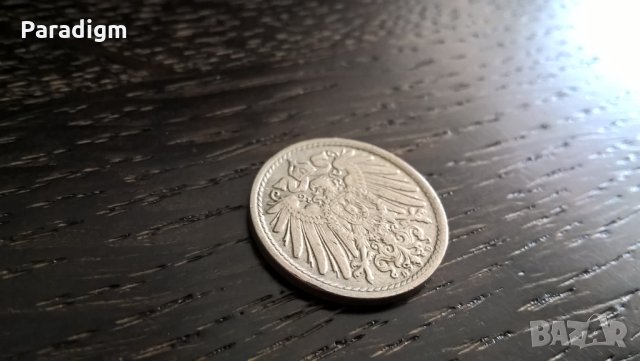 Райх монета - Германия - 5 пфенига | 1913г.; серия D, снимка 2 - Нумизматика и бонистика - 31215690