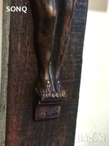 Уникално Старо Разпятие Кръст, снимка 6 - Антикварни и старинни предмети - 52824160