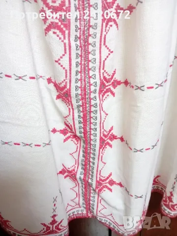 дълга риза с ръчна  бродерия, снимка 3 - Ризи - 48539943