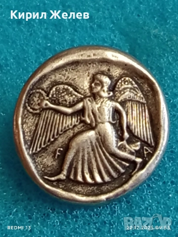 Сребърна обеца ГЪРЦИЯ ОЛИМПИЯ много красив стилен дизайн 42732, снимка 4 - Обеци - 52872067