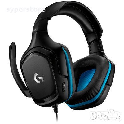 Слушалки с микрофон Logitech G432 981-000770 Черни Геймърски слушалки Ear-cup, снимка 2 - Слушалки за компютър - 31066447