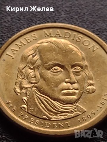 Възпоменателна монета 1 долар JAMES MADISON 9 президент на САЩ (1809-1817) за КОЛЕКЦИЯ 38064, снимка 5 - Нумизматика и бонистика - 40765168