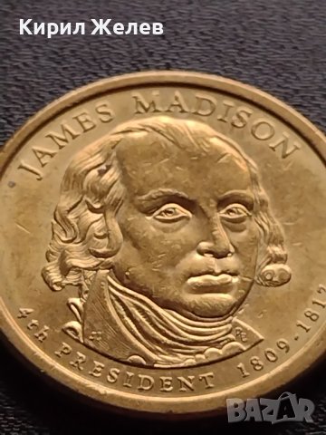 Възпоменателна монета 1 долар JAMES MADISON 9 президент на САЩ (1809-1817) за КОЛЕКЦИЯ 38064, снимка 5 - Нумизматика и бонистика - 40765168