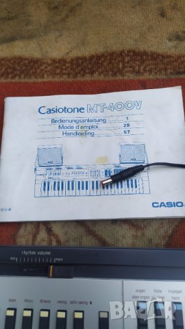 Рядък аналогов синтезатор Casio MT-400 V, снимка 5 - Синтезатори - 42273274