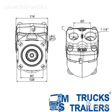 Бутална помпа тип “банан“ 110л ABER BIC110M7R, снимка 4 - Части - 53315383