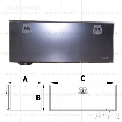 100 СМ Метален сандък за ремарке Метален сандък за камион