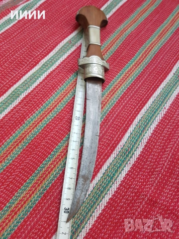 Сребърна кама кинжал ханджар , снимка 5 - Антикварни и старинни предмети - 52280298
