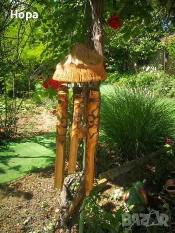 Вятърни звънци от дърво Кокос , снимка 6 - Градински мебели, декорация  - 32679181