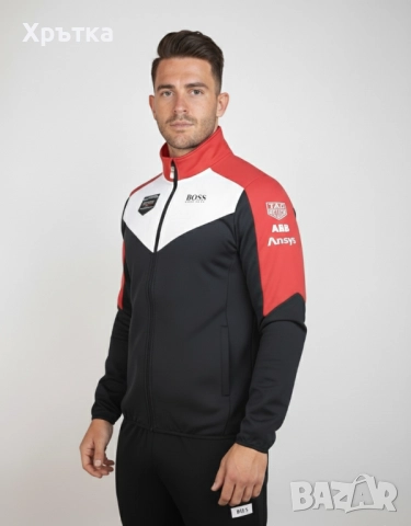 Porsche Motorsport x Boss - Оригинално мъжко горнище размер S, снимка 2 - Спортни дрехи, екипи - 48891103