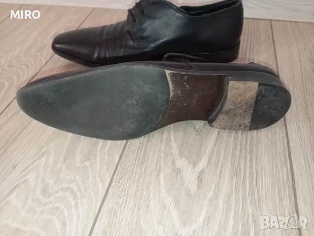 Мъжки кожени обувки Boss, снимка 7 - Официални обувки - 48621610