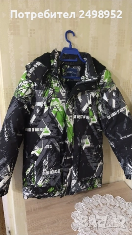 Детско зимно яке с топла подплата, Размер 12 години