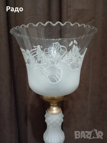 Комплект от две красиви старинни лампи - лампа, снимка 5 - Настолни лампи - 51136620