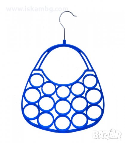 ЗАКАЧАЛКА ЗА ШАЛОВЕ - ТИП "КОШНИЦА" В СИН ЦВЯТ - код 1123877