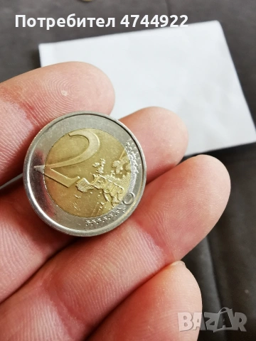 рядко 2 евро , снимка 2 - Нумизматика и бонистика - 53885999