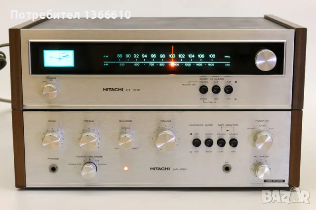 HITACHI HA-300 и FT-300, снимка 2 - Ресийвъри, усилватели, смесителни пултове - 48483454