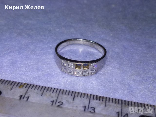 СКЪПОЦЕНЕН СРЕБЪРЕН ФешънАРТ ПРЪСТЕН РОДИРАНО СРЕБРО 925 сЛАБОРАТОРЕН МОЙСАНИТ 2камъка ЛИПСВАТ 39720, снимка 11 - Пръстени - 42843866