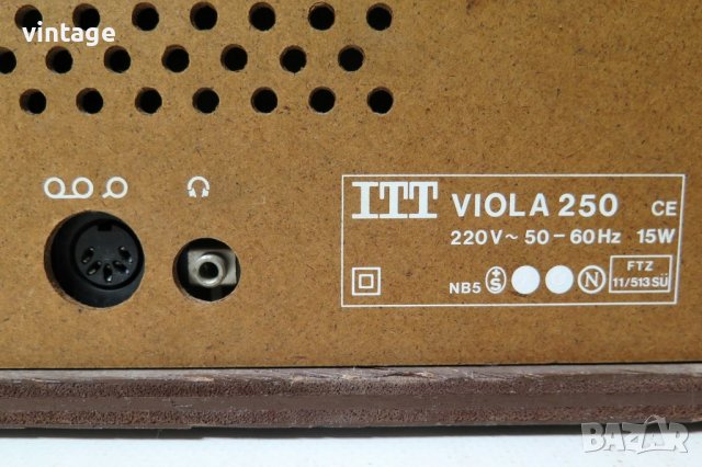 ITT Viola 250, снимка 6 - Радиокасетофони, транзистори - 42571320