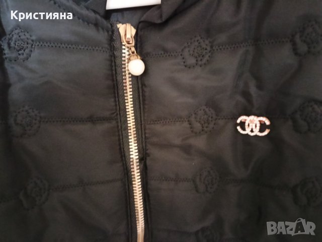 Пролетно-есенно якенце с брошка  и перличка за разкош, снимка 5 - Якета - 42497335